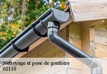 Nettoyage et pose de gouttière  02110